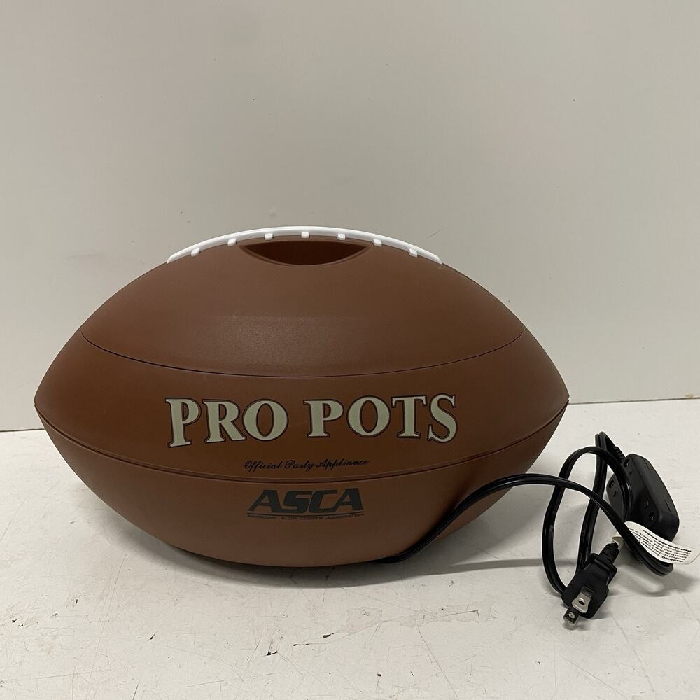 PRO POTS 1.5 Qt Football Slow Cooker Party NFL NCAA Appliance Crock Pot FB-77